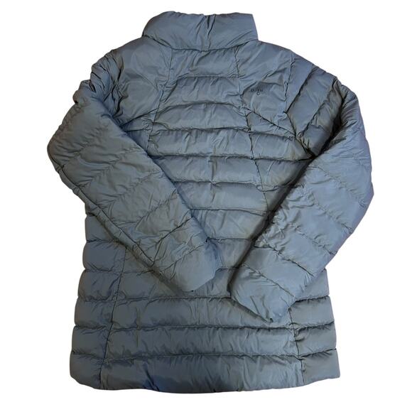 THE NORTH FACE Charcoal Gray Grey 550 Fill Goose Down Puffer Jacket Womens LARGE - Picture 2 of 10